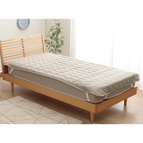 1195870130101 寝具 インテリア ジャパンディ ホワイト シンプル 敷きパッド グレー 100×205cm おしゃれ かわいい 落ち着く おすすめ 人気 メーカー直送