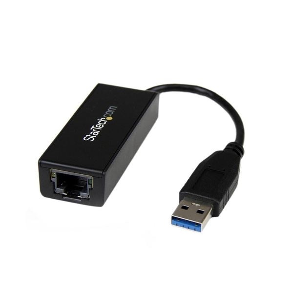（まとめ）StarTechUSB3.0-Gigabit Ethernet LANアダプタ 101001000Mbps対応 ブラック USB31000S 1個2セット