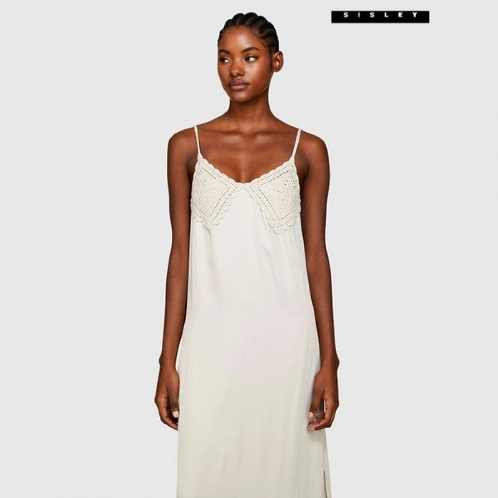[シスレー] シスレーVネックサイドスリットワンピース4S_4UOSLV05T