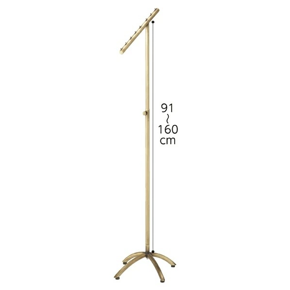 エントリーでポイント5倍！11月4日20:0011月11日1:59アンティークゴールド傾斜ハンガーラック アールタイプ 1台ハンガーラック シンプル 業務用 頑丈 パイプハンガー コートハンガー 伸縮