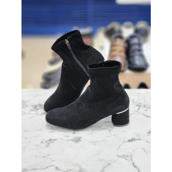 セーブゾーン05 女性5Cmヒールスエードソックスブーツ CXQQWERPK605 (41279799)