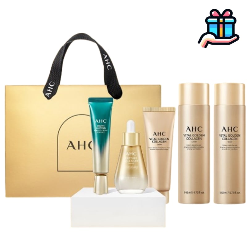 [基礎化粧品] バイタル ゴールデンコラーゲン ユース トータルメガ割 スキンケア 5種企画セット 韓国コスメ 24Kgold 弾力 保湿 光彩 いきいき ツヤ 大容量化粧水 韓国化粧品
