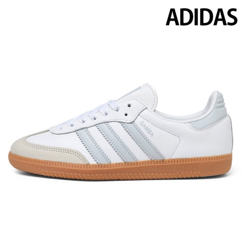(アディダス) レディーススニーカーサンバオリジナルホワイトブルー IE0877