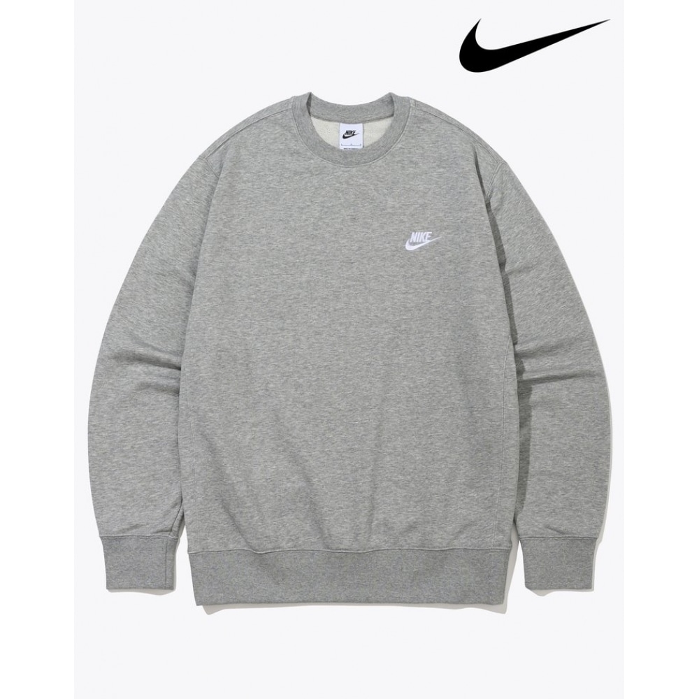 ナイキスポーツウェアクラブスウッシュスウェットシャツ BV2667-063 (グレー)