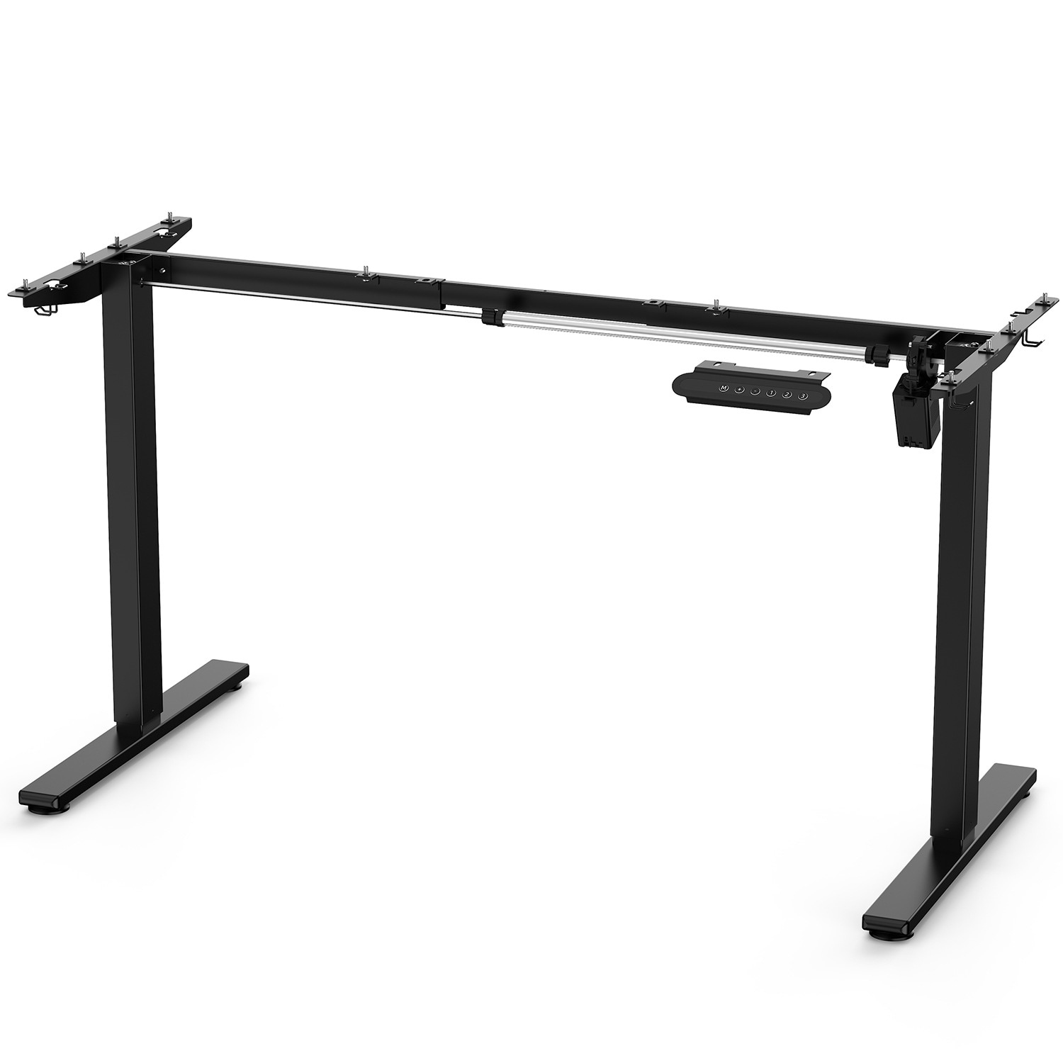 【101】電動昇降デスク用フレーム メモリ機能付き スタンディングデスク 幅95~160cmx奥行き45cm~65cmの天板に対応 電動で上下昇降するデスク専用フレーム 電動 昇降式デスク 上下自動昇