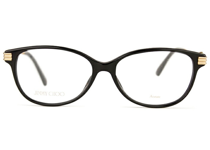 ジミーチュウ JIMMY CHOO jc221f c.807 ブラック/ゴールド 眼鏡 MADE IN ITALY