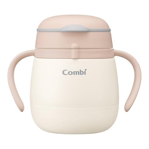 コンビ 【ラクマグから遂に保冷タイプが登場】 保冷 ラクマグ ステンレス ピンク 180ml 魔法びん構造で冷たさキープ 漏れないストロー 25年2月発売