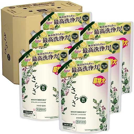 [ケース販売] 洗濯洗剤 液体 詰め替え 1.01KG X 6袋【AMAZON.CO.JP限定】