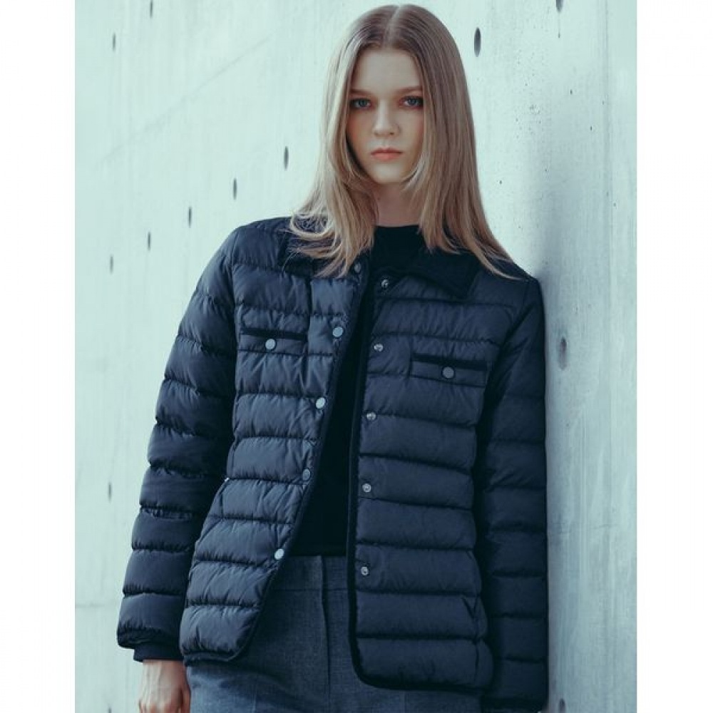 [ヘッジズレディース] 24FW ライトウェイトグースダウンジャケットブラック HSJU4D781BK