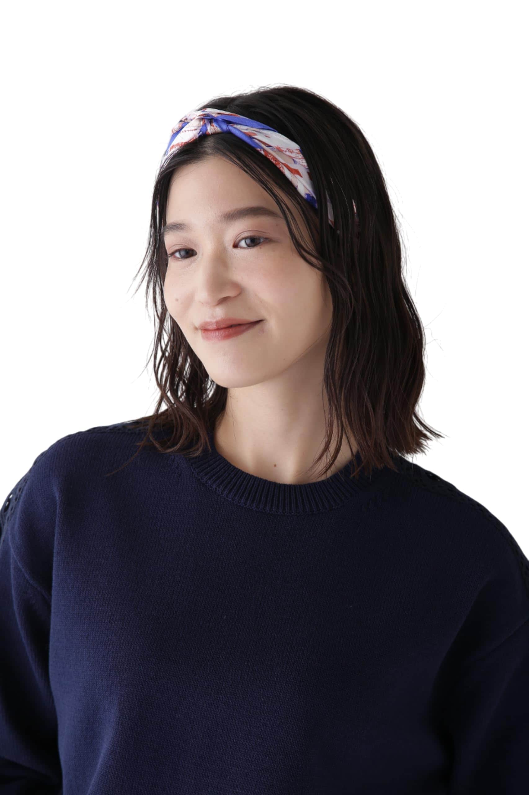 [ヒューマンウーマン] シルクスカーフ(マドラスチェック柄) / レディース / 077-5198200レディース