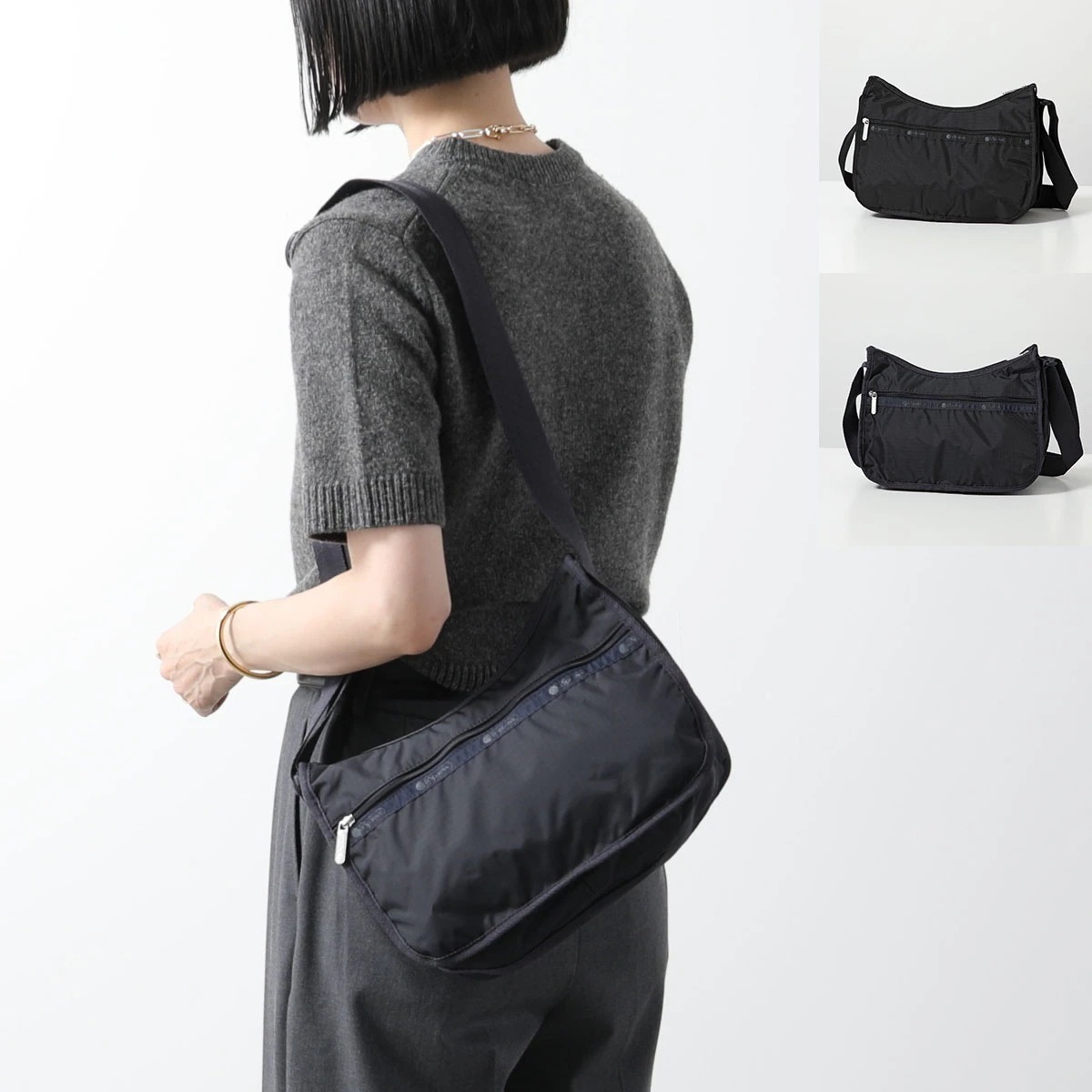 LeSportsac レスポートサック ショルダーバッグ CLASSIC HOBO 7520 レディース ホーボーバッグ ナイロン 軽量 鞄 カラー2色 【ts】