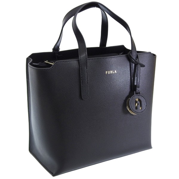 フルラ バッグ レディース トートバッグ アウトレット レザー ブラック リンダ LINDA S TOTE 25 WB01056ARE000O6000 FURLA
