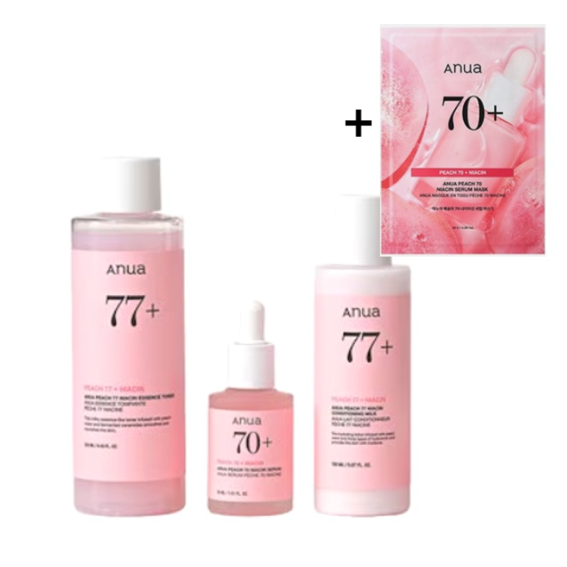 桃トーンアップトリプルセット+桃70％ナイアシンマスクパック,1枚