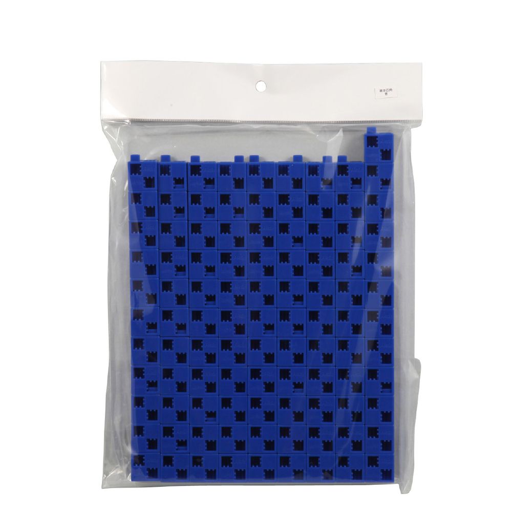 （まとめ買い）Artecブロック パーツ単品 基本四角 100P 青 77843 [x3セット]