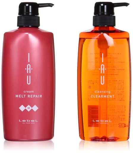 ルベル IAU イオ クレンジング クリアメント(シャンプー)600ML&イオ クリーム メルトリペア トリートメント600ML