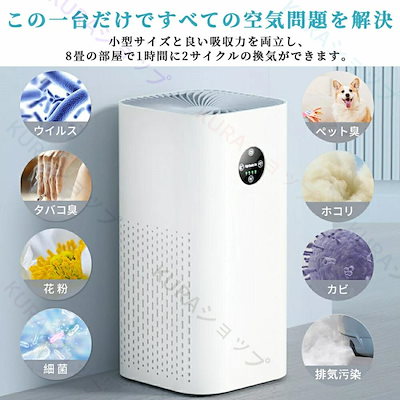 空気清浄機 小型 省エネ 花粉対策 暑さ梅雨対策 節電 卓上 ハウス