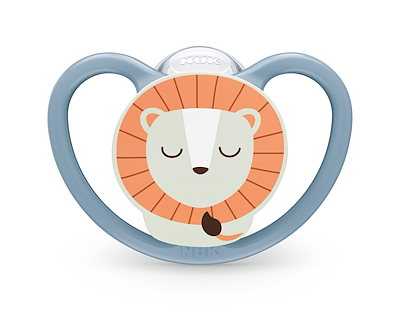 他サイト： NUK ヌーク おしゃぶり スペースナイト ライオン 0-6ヶ月用 歯並び考慮設計 かぶれにくい シリコーン製 消毒ケース付き 出産準備 OCNK10730910の商品画像
