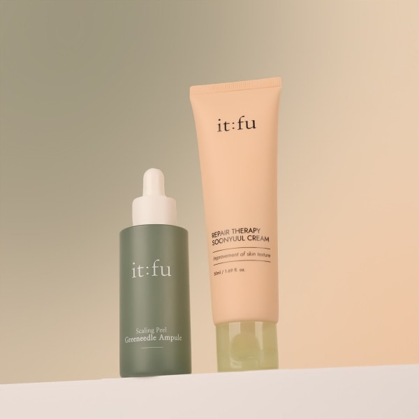 イッピューリペアセラピー 純率クリーム+ スケーリングピールグリーンニードルアンプルSET 肌のキメ+ ギミジョブティー