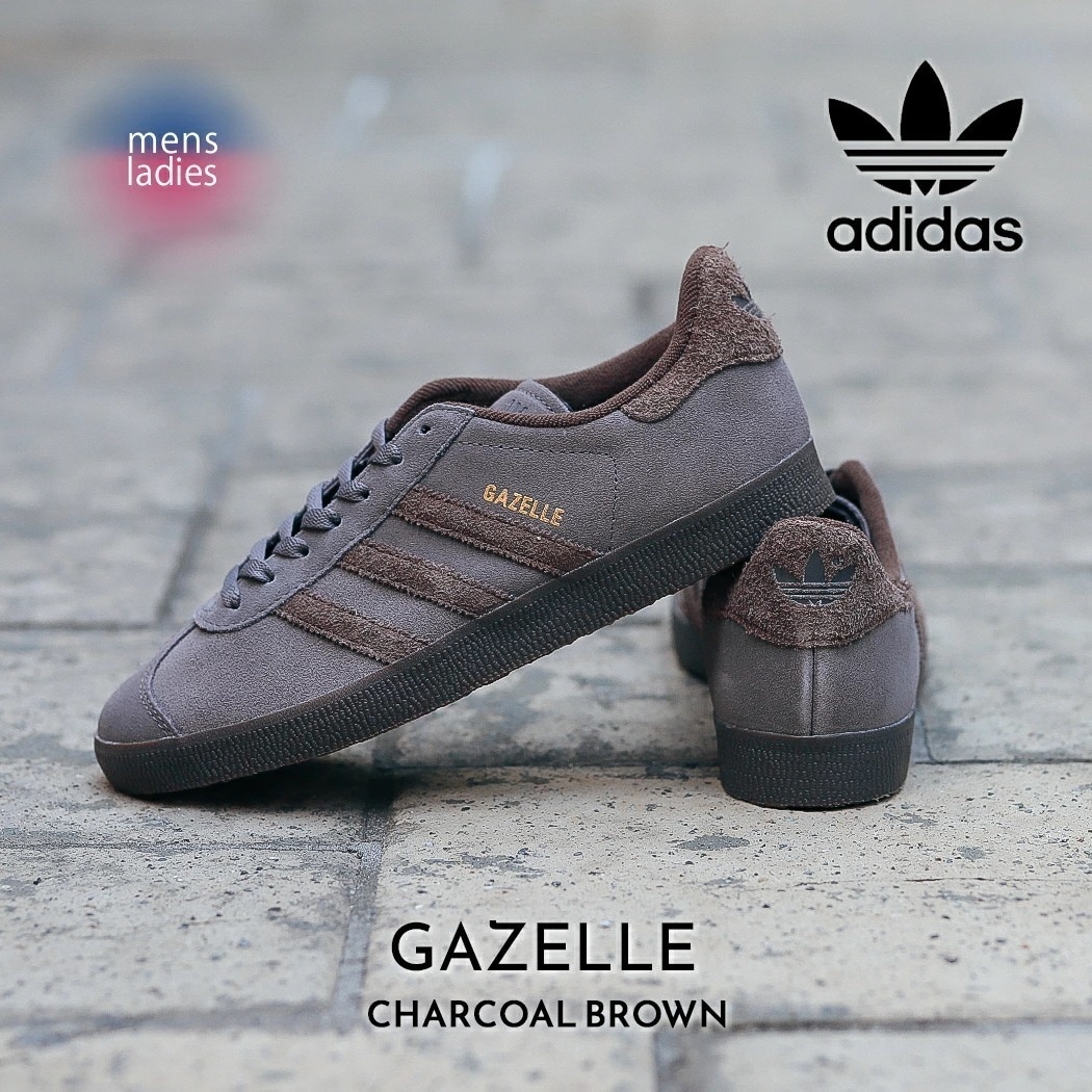 adidas アディダス ガゼル スニーカー GAZELLE CHARCOAL BROWN ( 茶色 ブラウン メンズ レディース ウィメンズ IG2097 )