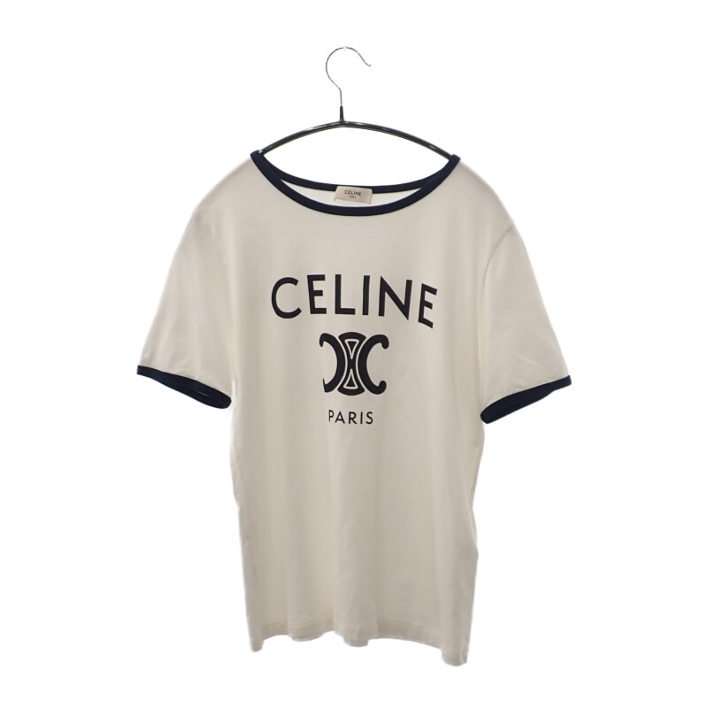 【Aランク】 PARIS Tシャツ 半袖 トップス 2X872671Q.01NB コットン100 % ホワイト ネイビー Mサイズ レディース 42,770円