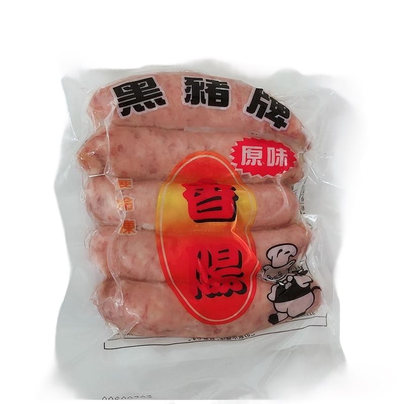 黒豚牌香腸備蓄食 甘めの独特な味の台湾ソーセージ ウインナー 腸詰6点セット200g*6