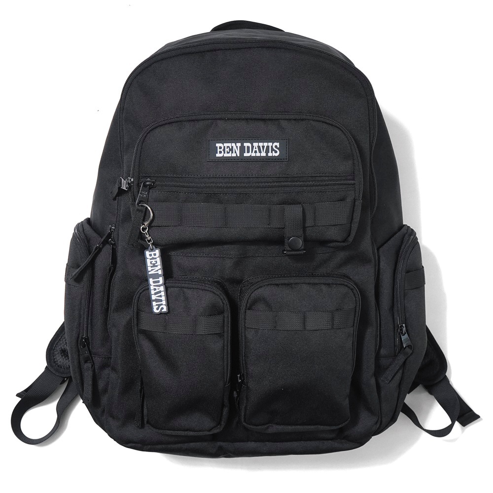 リュック リュッサック 大容量 31L 撥水 黒 レディース メンズ バックパック 10ポケット デイパック BDW-8382