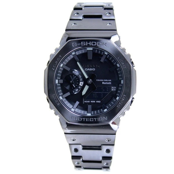 CASIO 腕時計 メンズ デジアナ Bluetooth フルメタル ブラック GM-B2100BD-1A