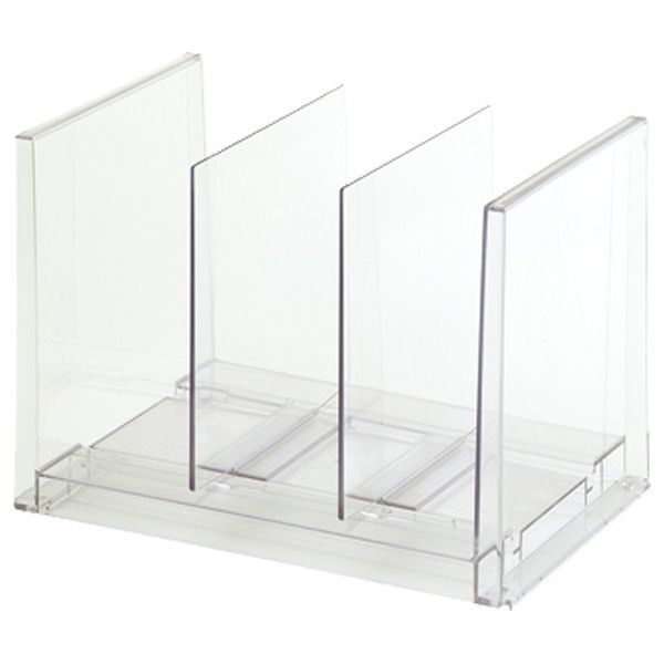 (12個セット) ブックスタンド 本立て 約幅26.5cm クリア A4サイズ対応 ファイルソータースリム オフィス 書斎 在宅ワーク