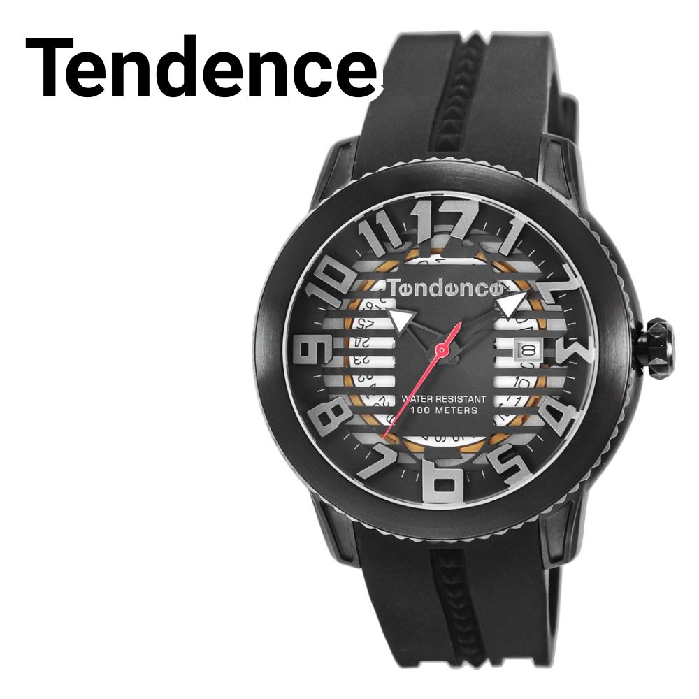 テンデンス 腕時計 メンズ レディース ドーム ブラック オーバーサイズ シリコンベルト 10代 20代 30代 40代 かっこいい おしゃれ ファッション 高級感 個性的 贈り物 サプライズ 誕生日