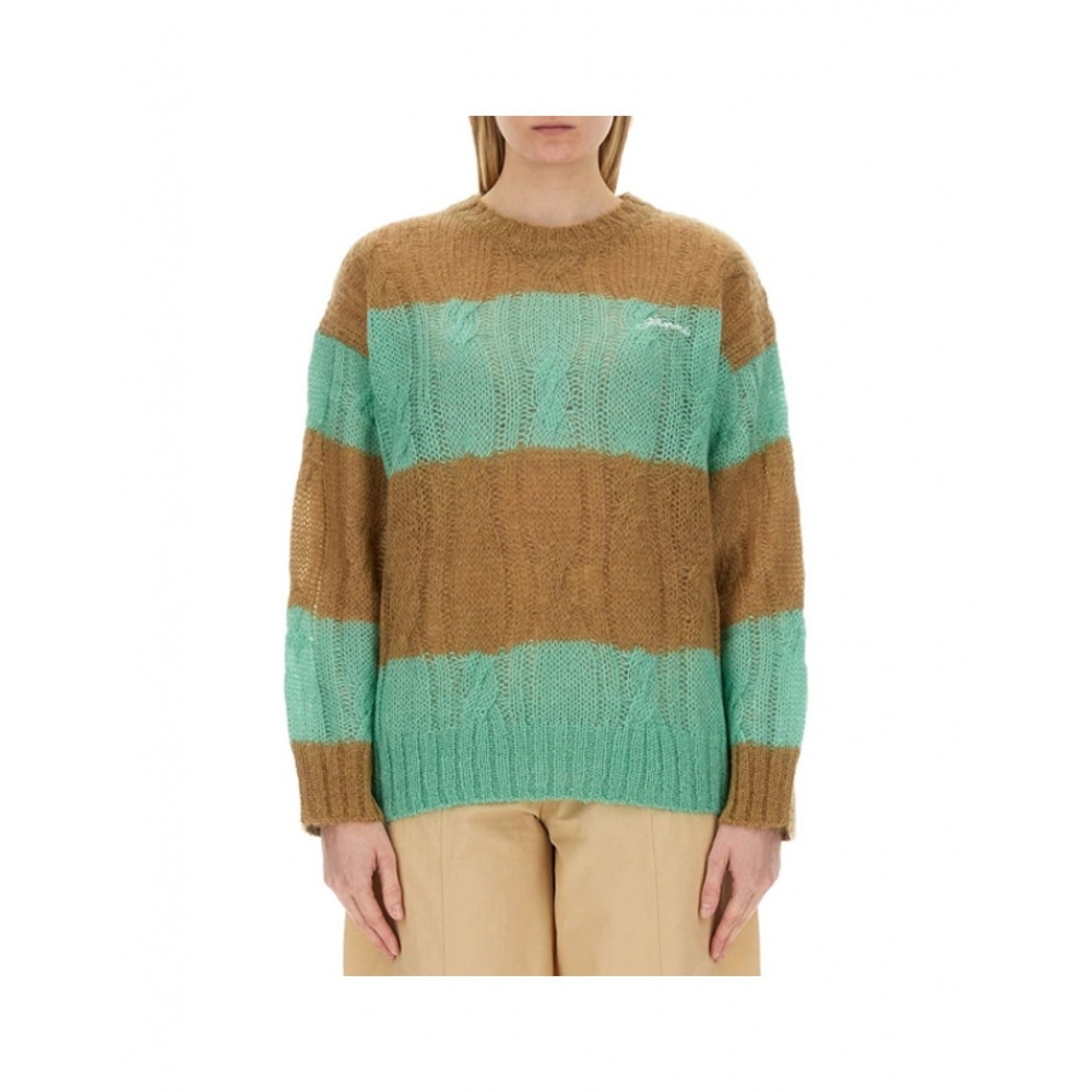 ガニケーブルロゴニットセーター K2157 177