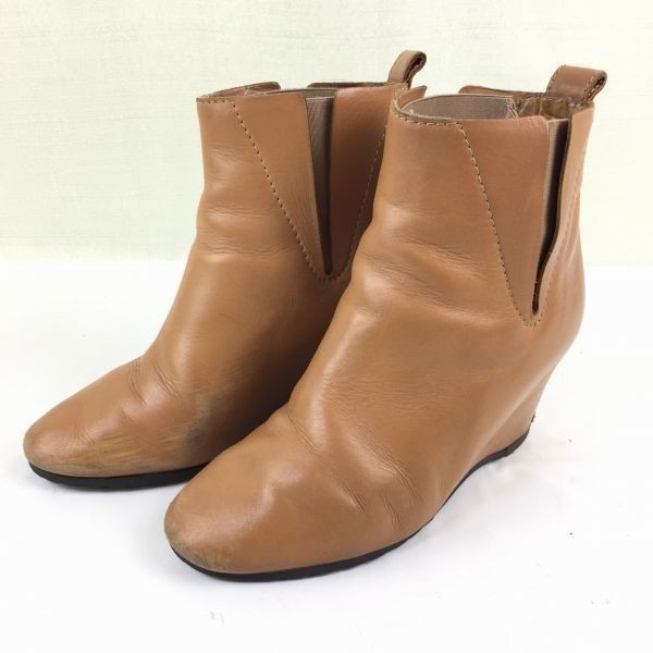MM マルタンマルジュラ【size 35/22.0】レザー 　サイドゴアブーツ　ブラウン/茶/BROWN　Boots/Shoes菅No.メX04-15