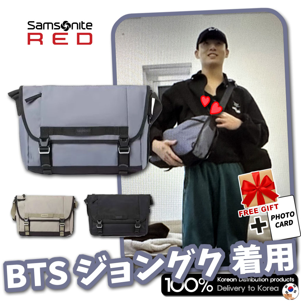 [BTS ジョングク 着用] サムソナイト レッド エンダービー メッセンジャーバッグ 3色 ENDERBY Messenger Bag 3colors 15,428円
