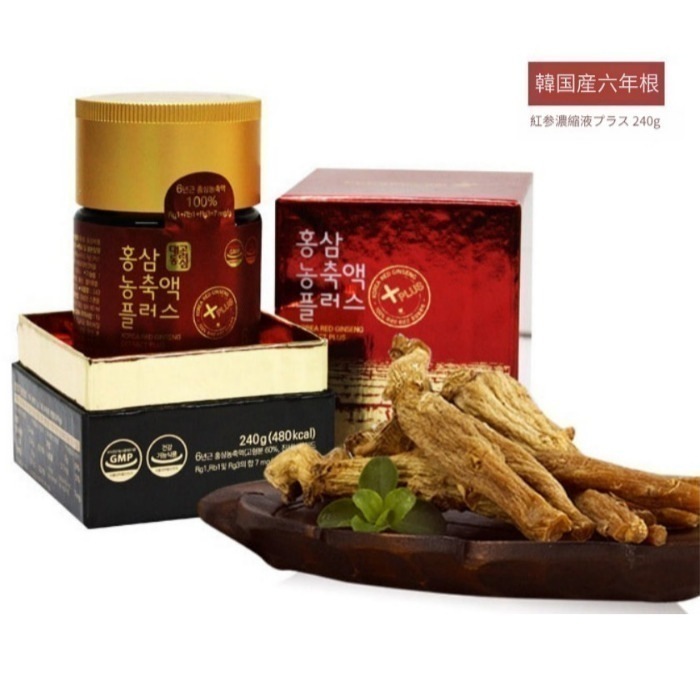6年根 紅参濃縮液プラス 240g (栄養食品/母の日プレゼント/父の日プレゼント/お歳暮/免疫力増進/疲労改善/記憶力改善/抗酸化)