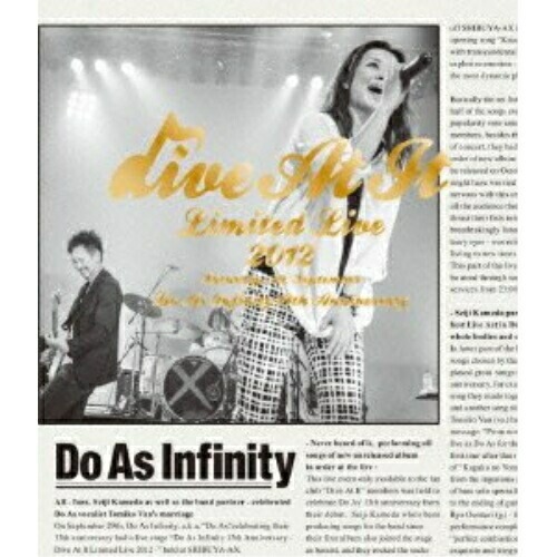 Do As Infinity ／ Do As Infinity 13th Anniversary-Dive At .. (Blu-ray) AVXD-91670