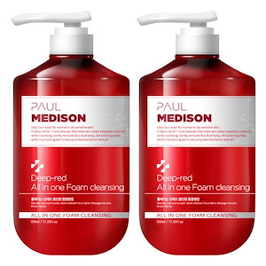 ディープレッド大容量オールインワンフォームクレンジング 510ml 2個 大容量