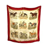 Qoo10] Hermes カレ90 カルナック 神殿の馬 CHEV