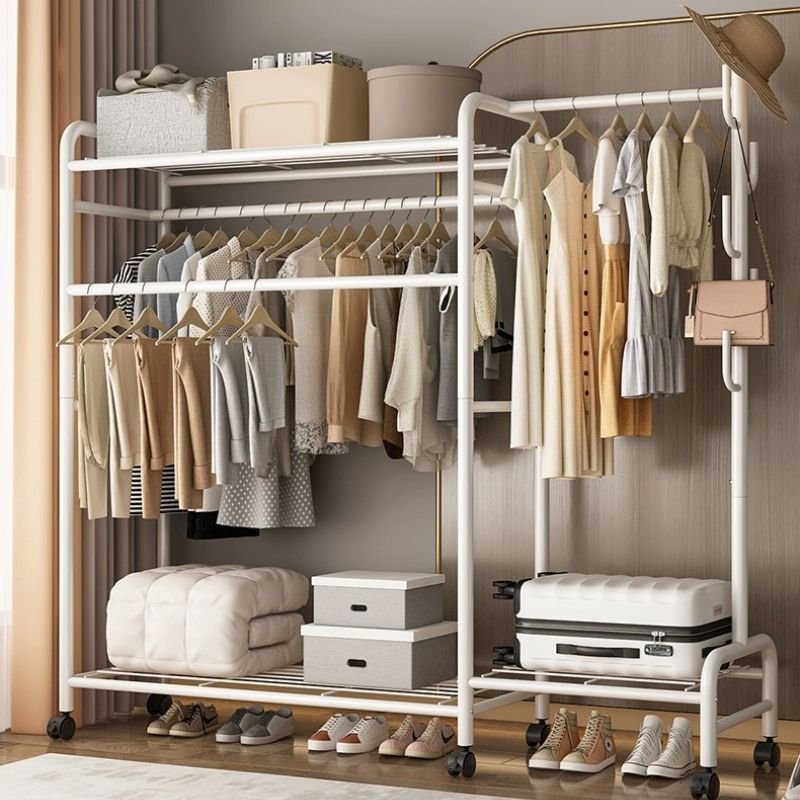 ベッドルーム床スタンド服ハンガーストレージ家庭用シンプルな屋内バルコニー衣服乾燥ラック衣服乾燥ポール衣服ラック