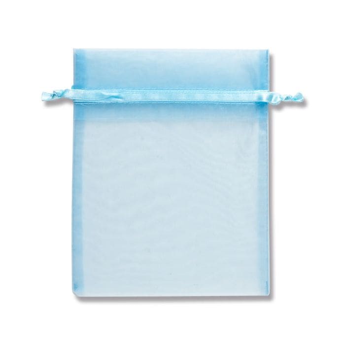 （まとめ買い）シモジマ HEIKO 巾着袋 オーガンジーバッグ 平袋タイプ M ミスト（MI） 10枚 幅130x高170mm ラッピング用品 008705142 [x3セット]