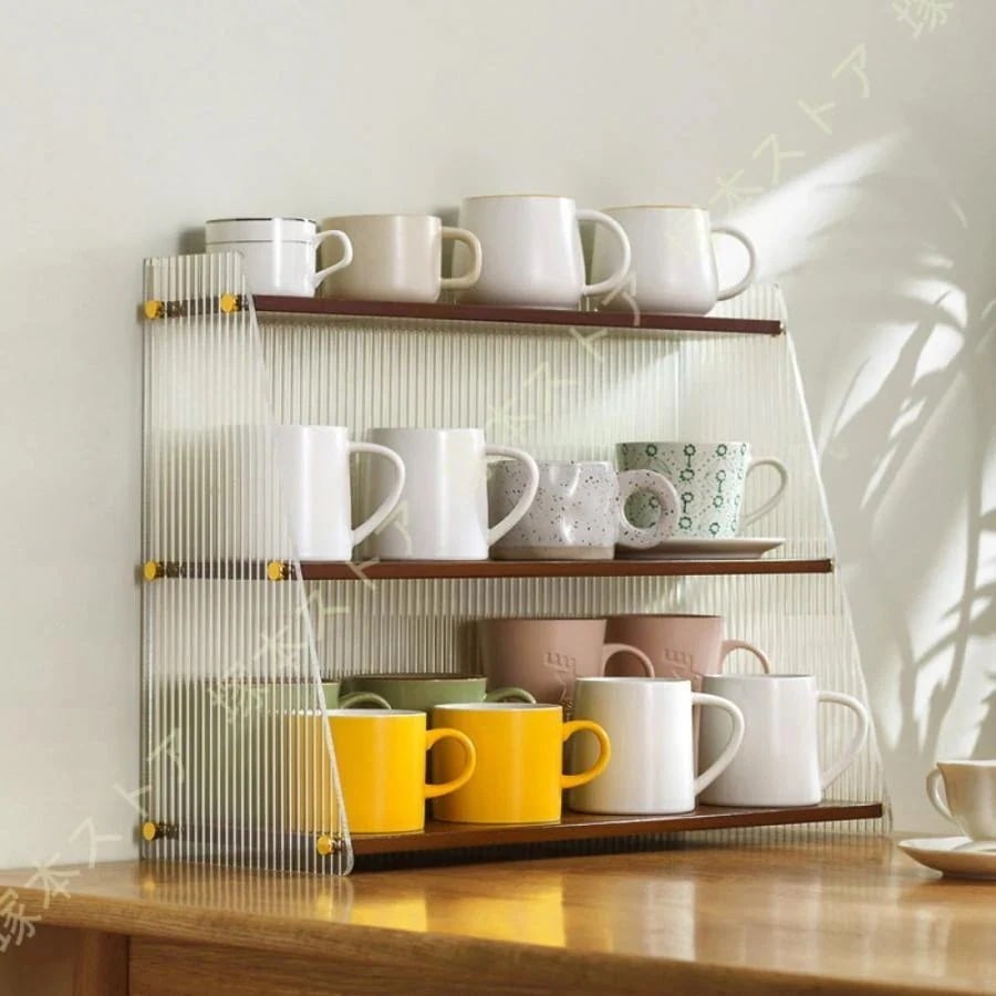 カップラック マグカップ スタンド コーヒーカップ ホルダー キッチン 卓上ラック 収納ラック 小物収納 多機能 デスクトップ収納 グラス 立て グラススタンド