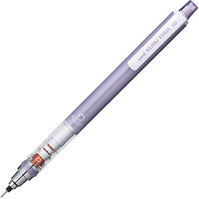 他サイト： 三菱鉛筆 シャーペン クルトガ 0.5 自動芯回転機構 バイオレット M54501P.12の商品画像