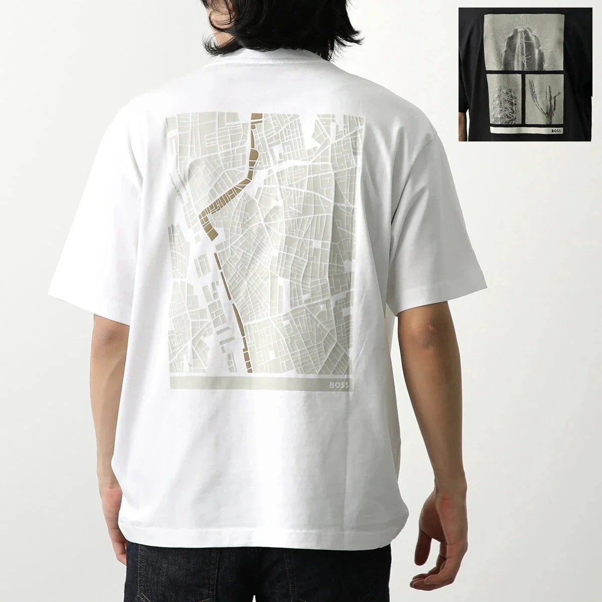 HUGO BOSS ORANGE ヒューゴボス オレンジ Tシャツ 50534925 メンズ 半袖 クルーネック コットン ロゴT バックプリント リラックスフ