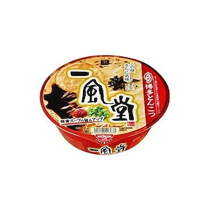 【リニューアル版】日清食品 一風堂 赤丸新味 博多とんこつ 121g12個