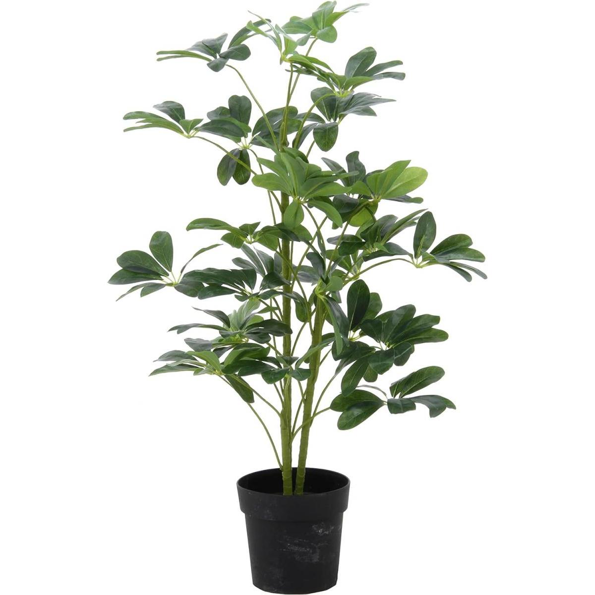 【I】不二貿易 フェイクグリーン インテリアグリーン ヤドリフカノキ 人口観葉植物 大型 高さ105cm 52693