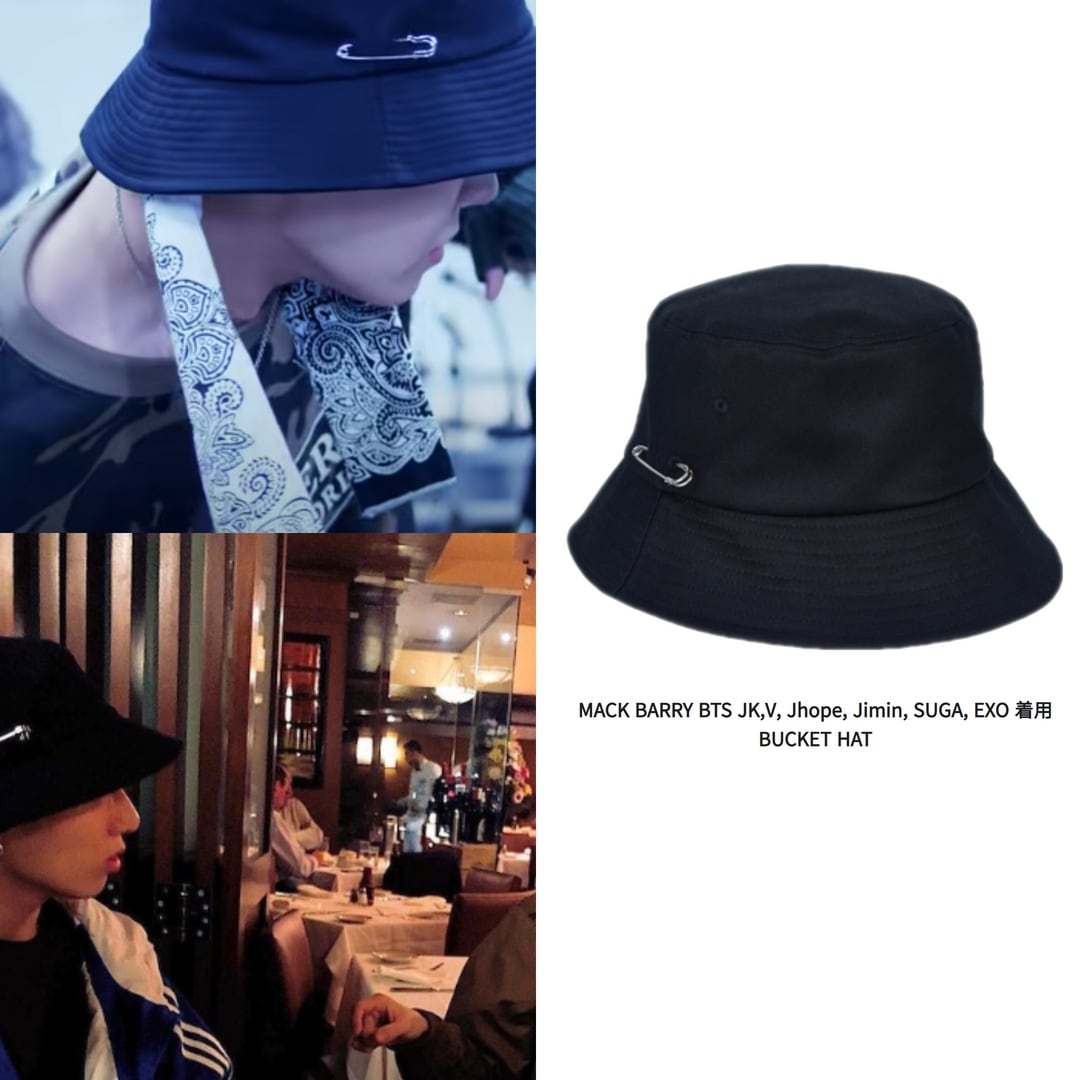 MACK BARRY BTS JK,V, Jhope, Jimin, SUGA, EXO 着用 BUCKET HAT バケットハット 帽子KSTARスタイル