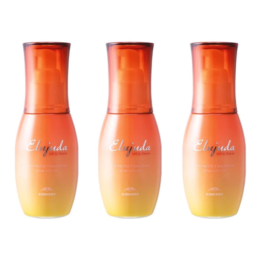 【お得３本セット】エルジューダサンプロテクトエマルジョン　サンプロテクト　エマルジョン　ヘアトリートメント　頭皮用日焼け止め　箱なし　梱包箱なし