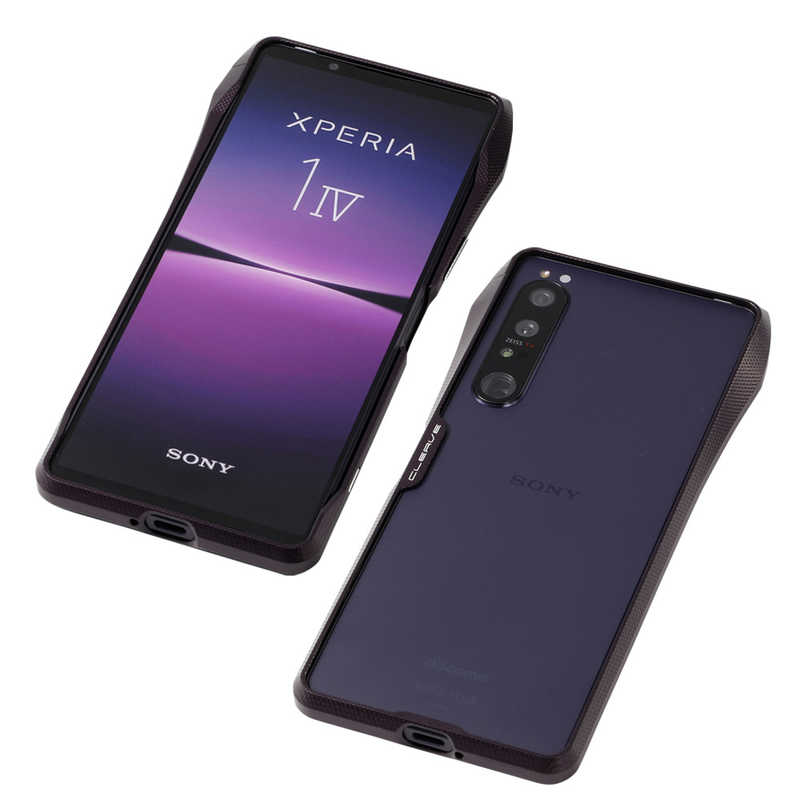 DEFF　Xperia 1 IV用バンパーケース 「CLEAVE Aluminum Bumper for Xperia 1 IV」 パープル　DCB-XP1M4CLAPU