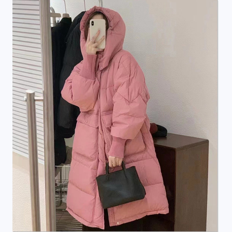 レディース ロングコート アウター ダウンジャケット ロング 長袖 大きいサイズ 秋冬 帽子 前開き ポケット付き ダウンコート 体型カバー きれいめ 厚手 暖かい 防寒 撥水 OceanMap