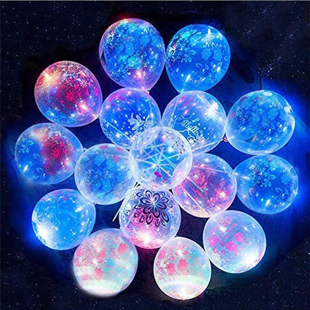 高品質 LED風船 100個パック 空気入れ1個 ライトアップバルーン 暗闇で光る パーティー用品 プールパーティーデコレーション 誕生祝 結婚式 花火大会 祭り パーティー クリスマス 万聖節 バレ