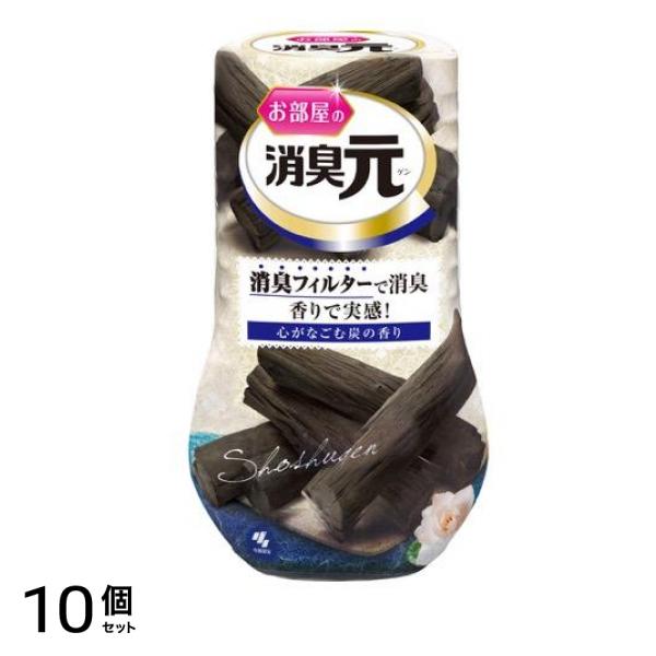 お部屋の消臭元 心がなごむ炭の香り 400mL 10個セット