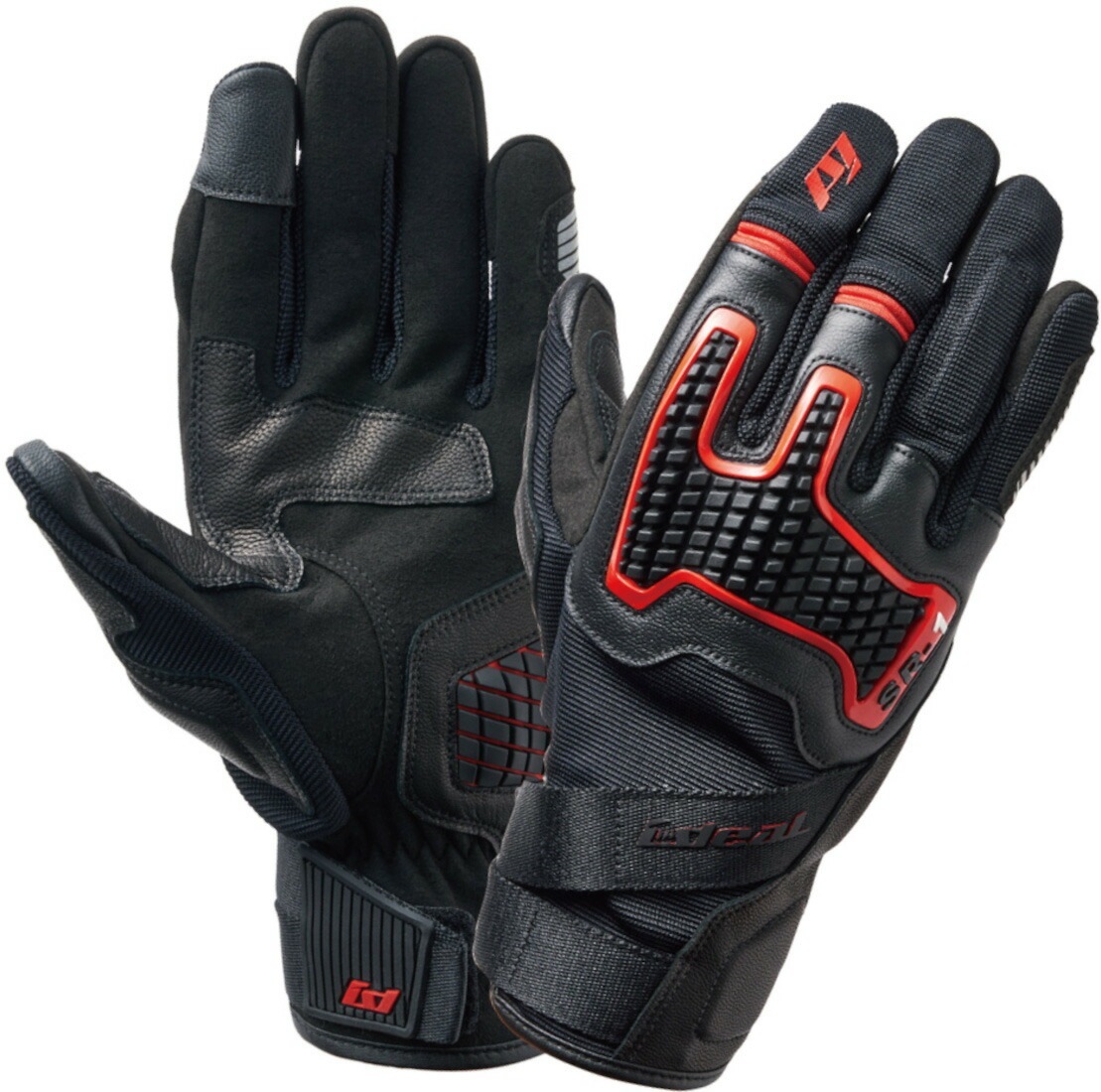 山城(yamashiro) IDEAL アイディール バイク用 グローブ 春夏モデル ID-018 ENIGMA (エニグマ) レッド XSサイズ ID018RD/XS